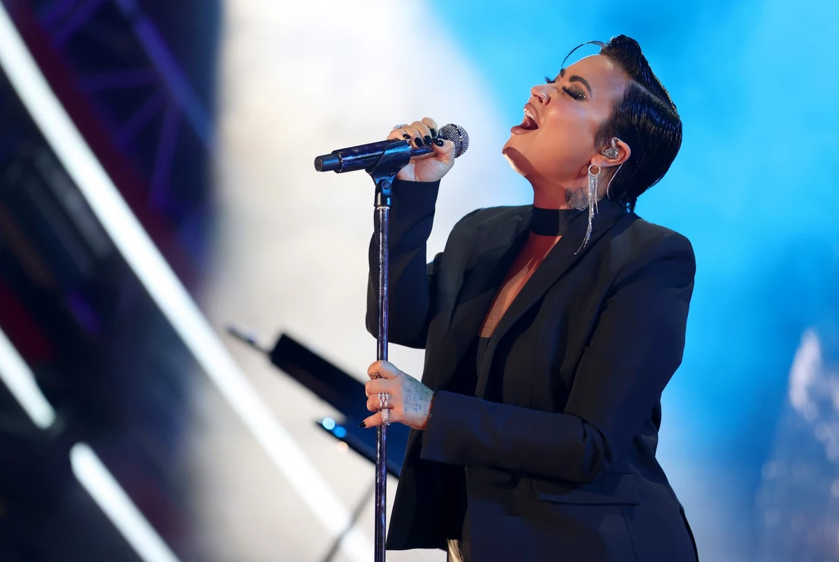 PIC: Demi Lovato Just Got a Bold New Piercing Next to the Giant Spider Tattoo on Their Head