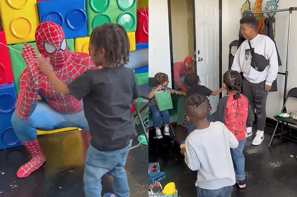 Video Shows Dad Dressed as Spider-Man for Son's Birthday Party