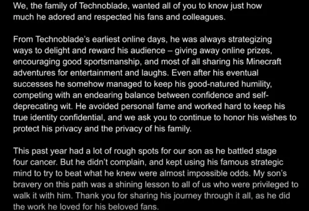 Father of Technoblade,  Minecraft Star, Says His Son Has Died - The  New York Times