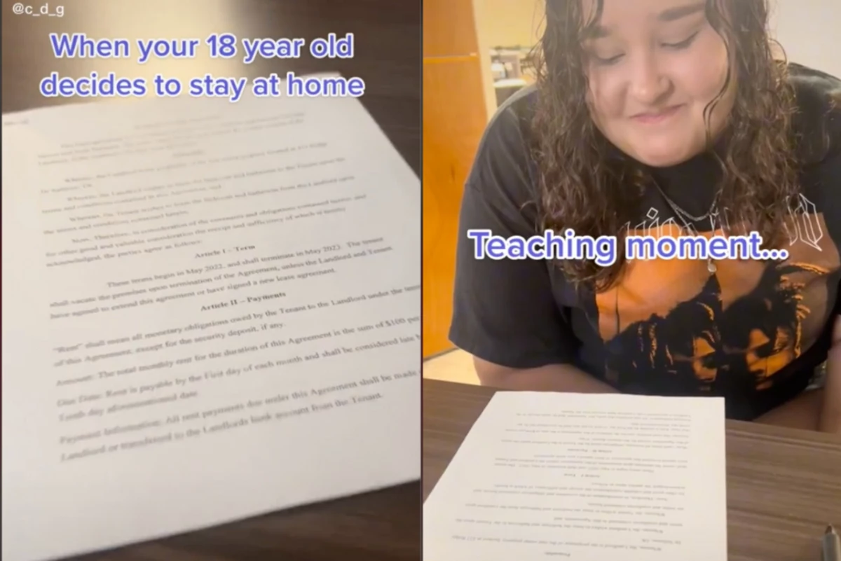 Mom Makes 18-Year-Old Sign Lease to Live in Family Home