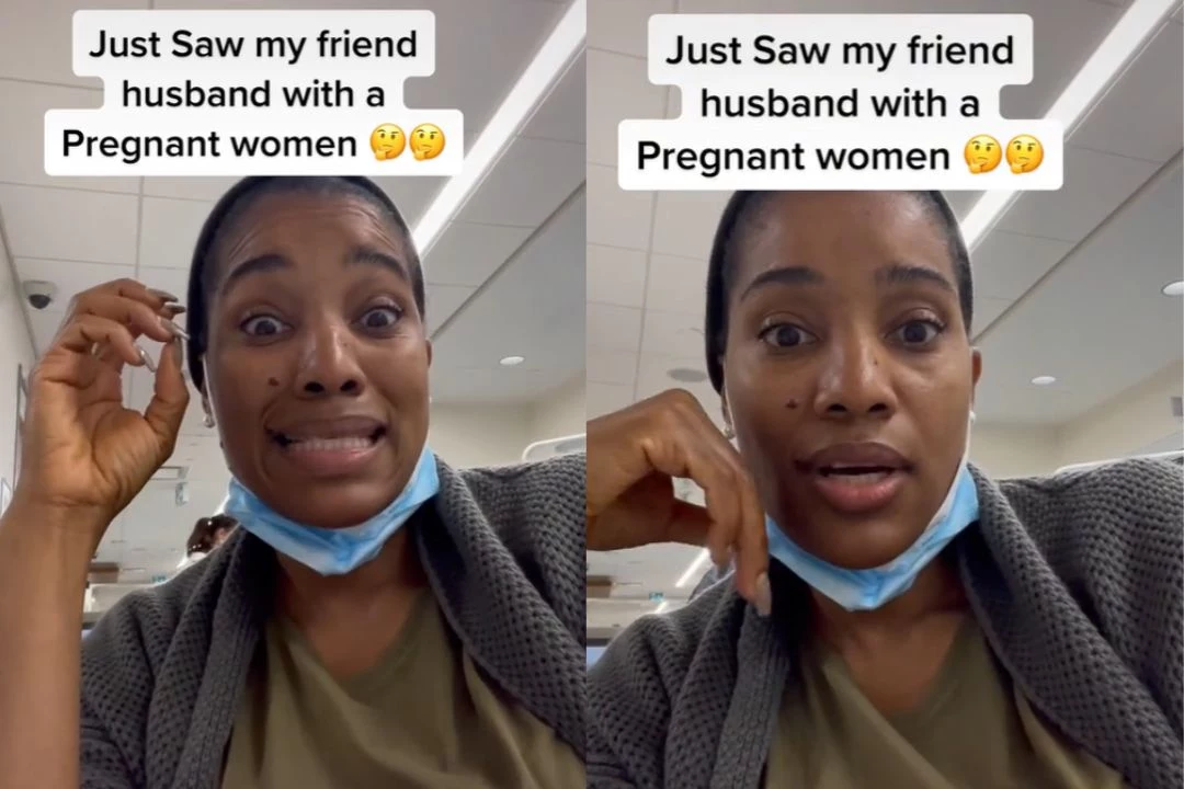 Woman Claims She Caught Friends Husband With Pregnant Woman