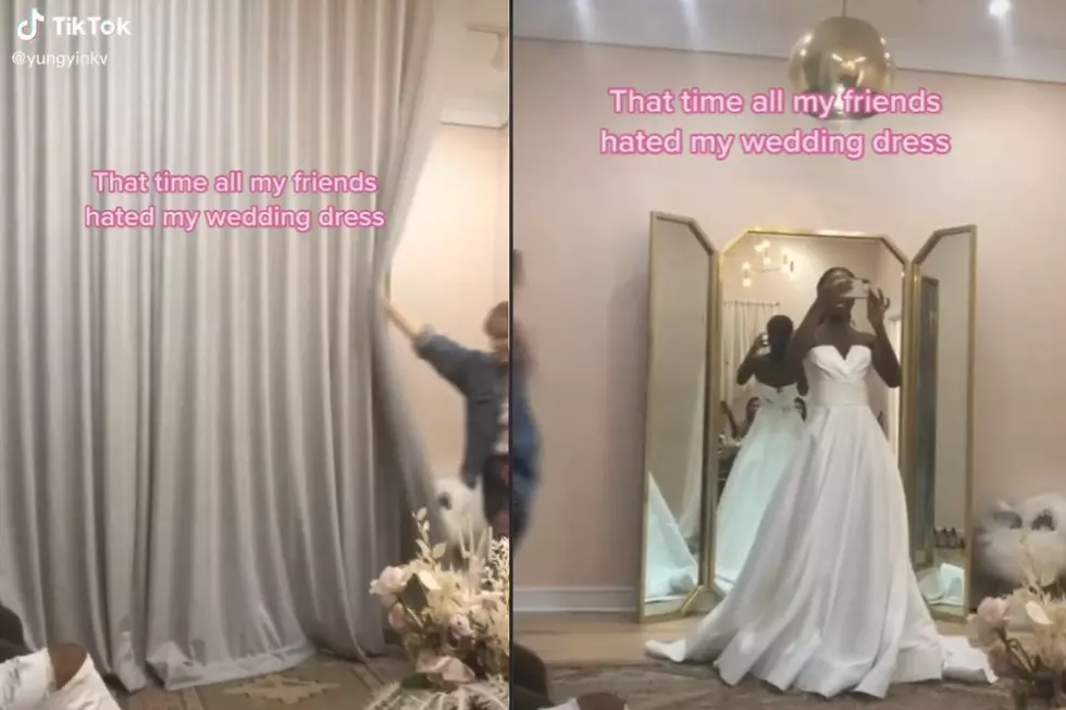 Bride-To-Be&#8217;s Friends Can&#8217;t Hide Disdain for Potential Wedding Dress: WATCH