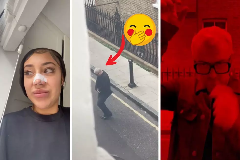 Sam Smith Caught Awkwardly Filming TikTok Outside of Woman&#8217;s Apartment: WATCH