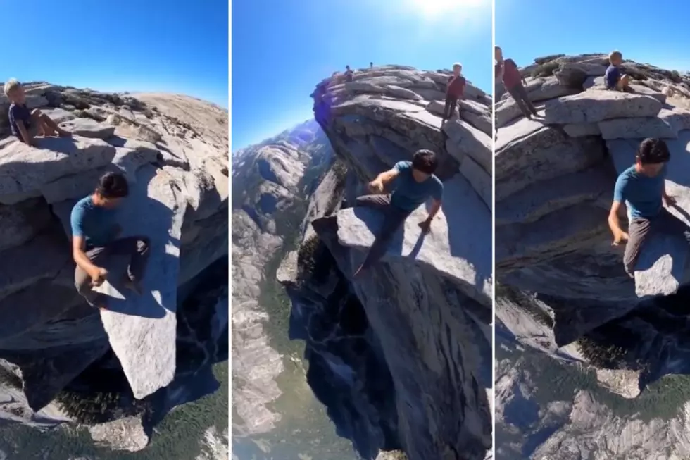 Daredevil Dad Slammed After Hanging Off Ledge at Yosemite National Park While His Kids Watch