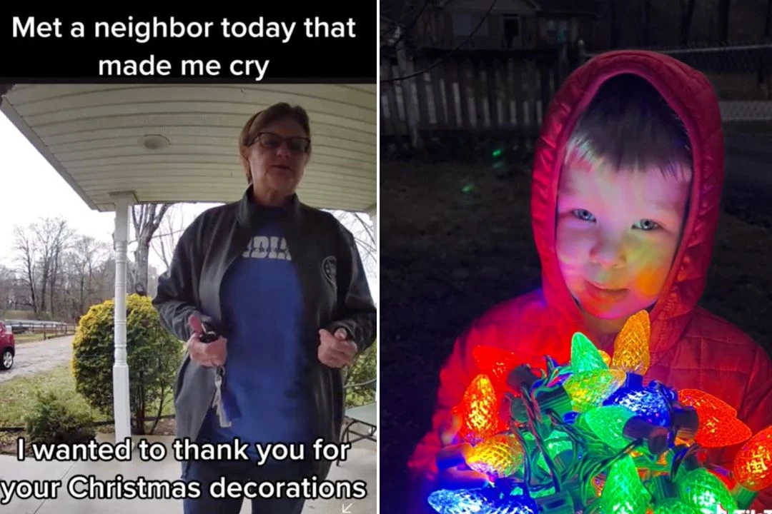 Neighbor Compliments Familys Christmas Lights in Sweet Video