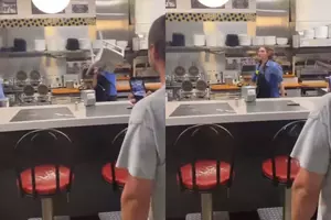 Viral Waffle House Video Shows Employee Deflecting Chair Throw...