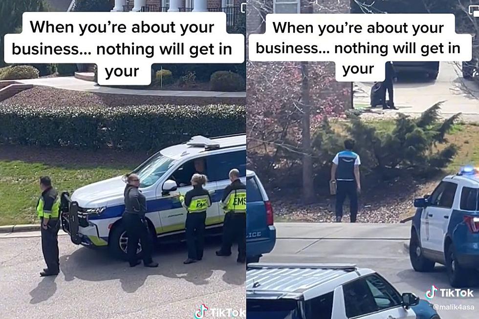 Amazon Driver Goes Viral Delivering Package During Tense Police Standoff: WATCH
