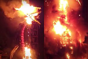 Disneyland’s Maleficent Dragon Engulfs in Flames During Fantasmic!...
