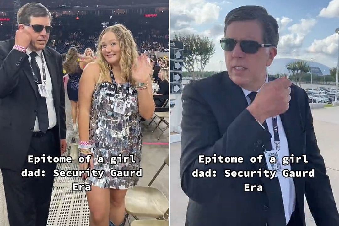 Taylor Swift Fans Dad Dresses Up as Security Guard for Eras Tour image