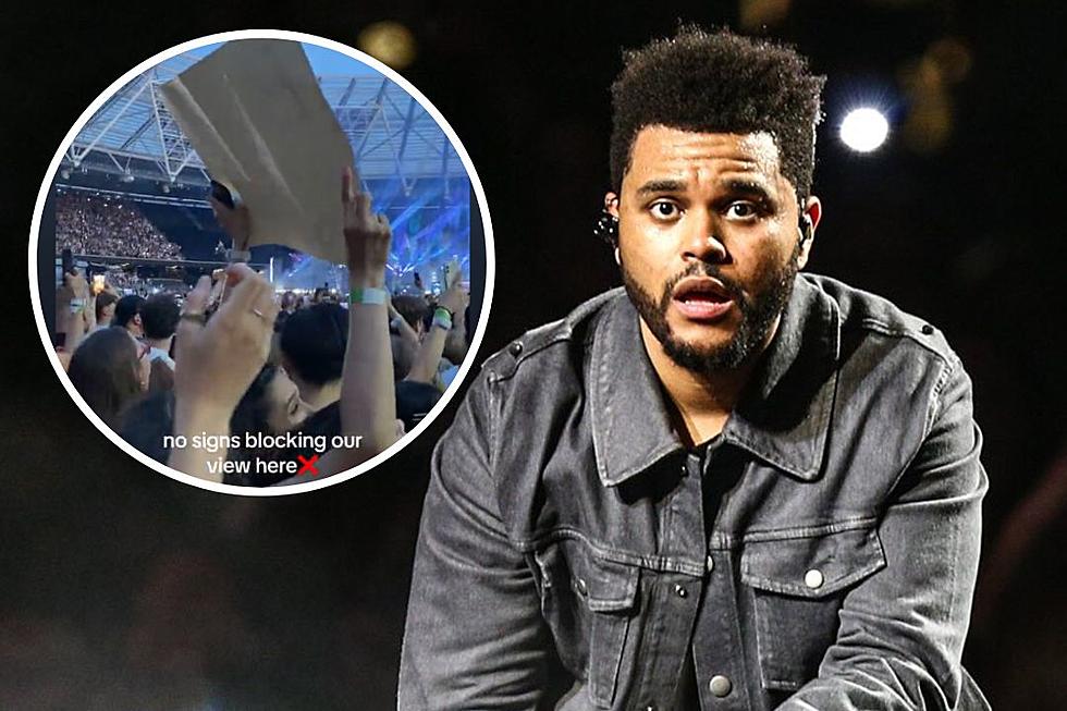 The Weeknd Fan Snatches Sign Blocking Their View at Concert: WATCH