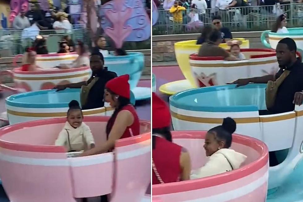 Cardi B's Stoic Bodyguard Looks Hilarious on Disneyland Ride 