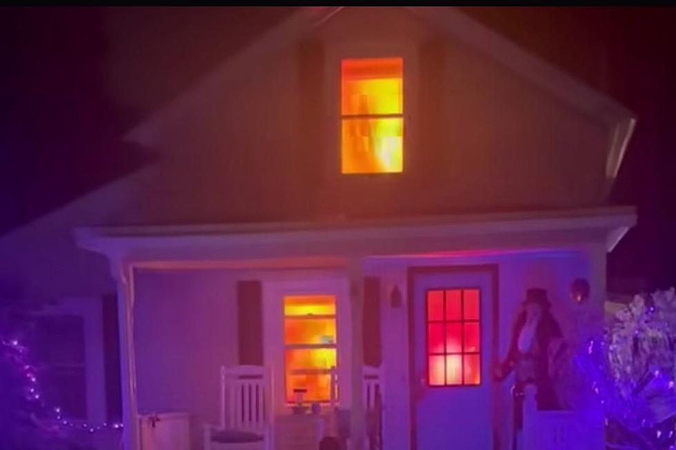 Firefighters Respond to Realistic House Fire Halloween Display