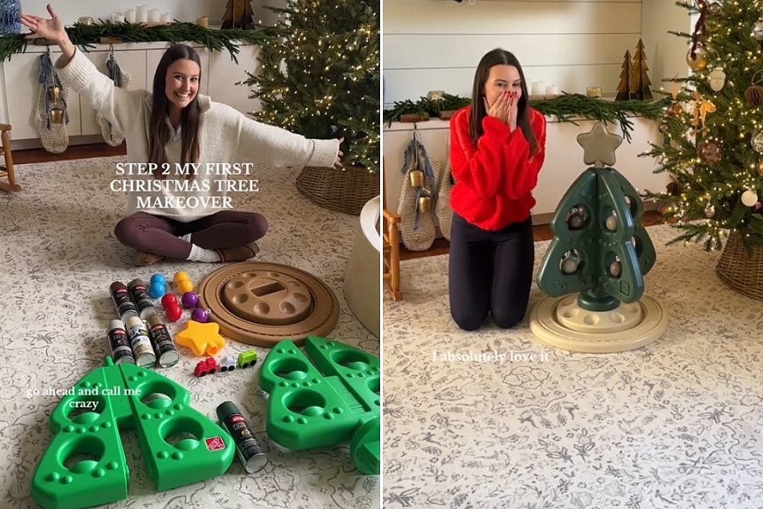 Mom Paints Toddler's Toy Christmas Tree, Internet Dubs Her 'Sad