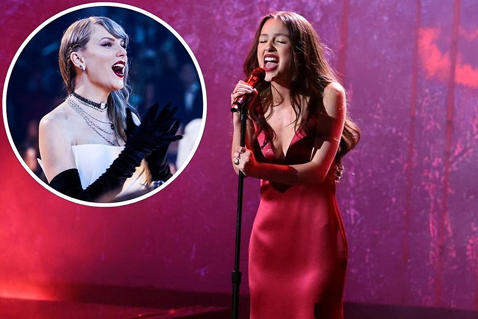 Taylor Swift Sings as Olivia Rodrigo Performs at 2024 Grammys
