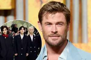 Chris Hemsworth ‘Had a Little Wrestle’ With K-Pop Group Stray...
