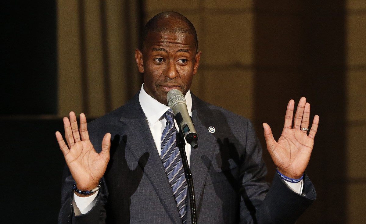 Andrew Gillum Back in Jail After Positive Meth Test: REPORT