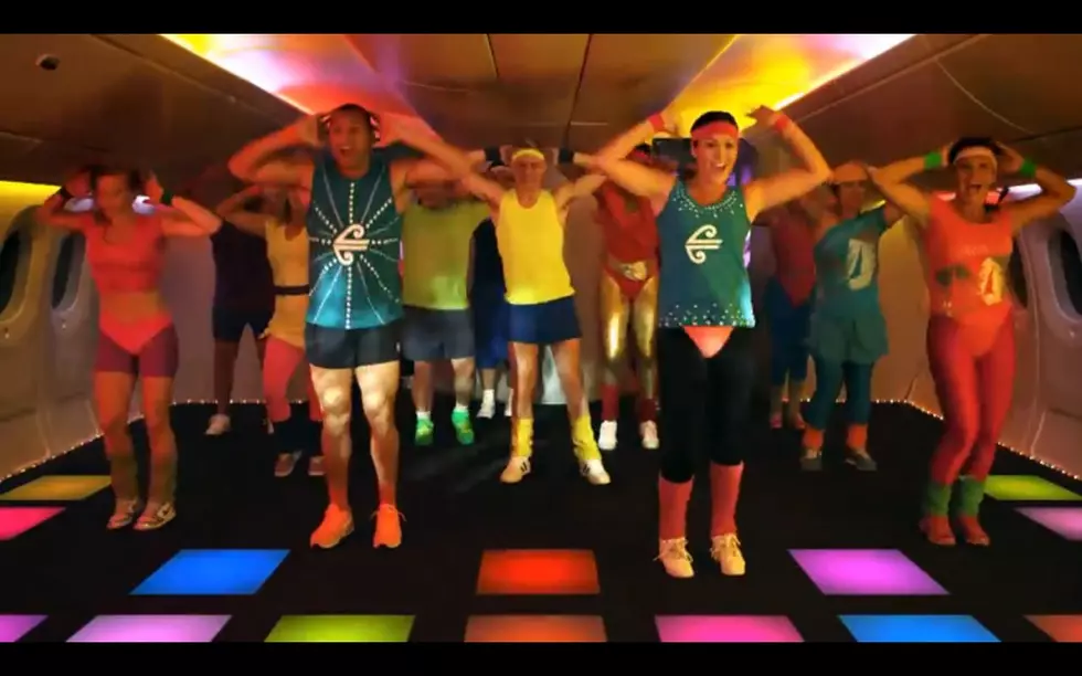 Disco Richard Simmons in Air New Zealand Commercial
