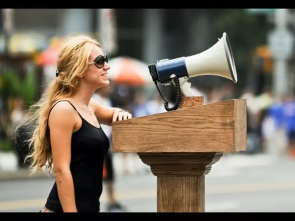 What Happens When A Megaphone Is Set Up With A Sign That Says, “Say Something Nice”…In The Middle Of NYC? [VIDEO]