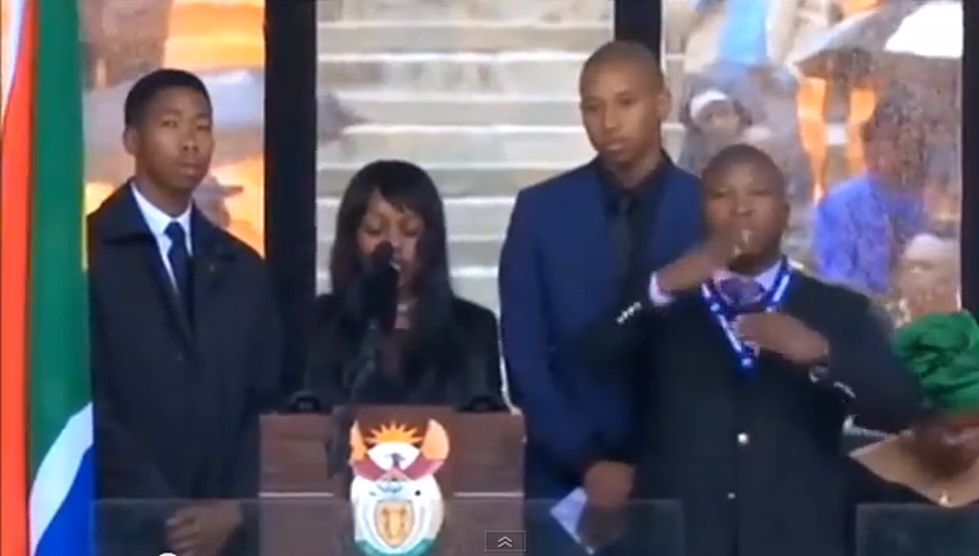 ‘Fake’ Interpreter, Nonsense Sign Language Throughout Mandela Memorial [VIDEO]