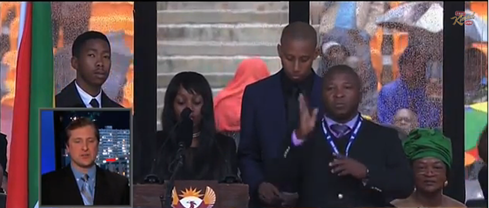 Sign Language Interpreter Translates Mandela Memorial Imposter, What Was He Really Saying [VIDEO]