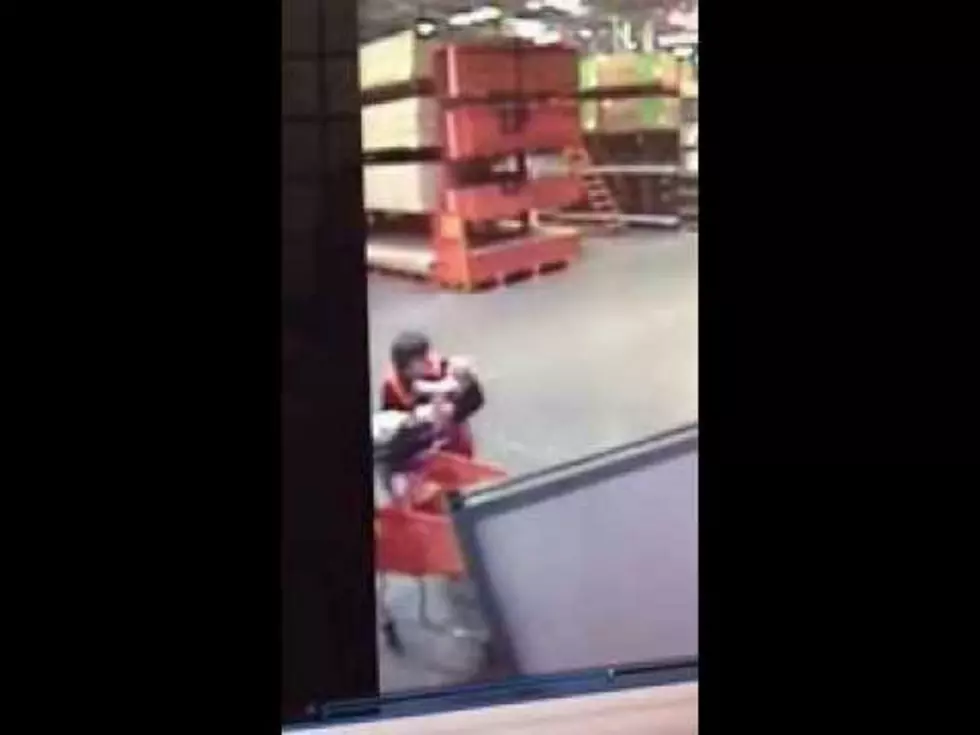 Home Depot Employee Catches Baby, Wow That Was Close [VIDEO]