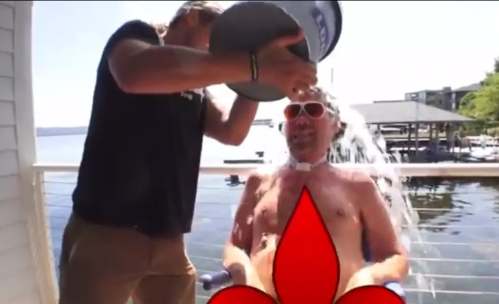 Steve Gleason Takes 'Ice Bucket Challenge'...Naked
