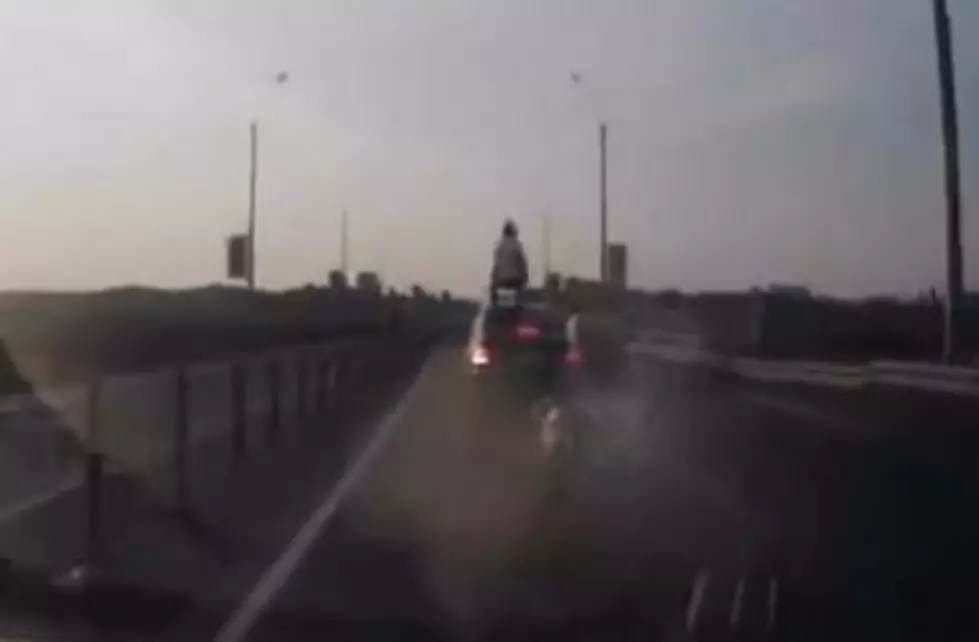 Luckiest Motorcyclist Ever: Russian Dash Cam [VIDEO]