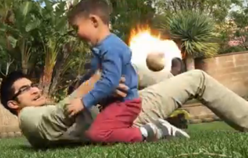 The Guy Who Adds Special Effects To His Kid’s Video, Has A New One [VIDEO]