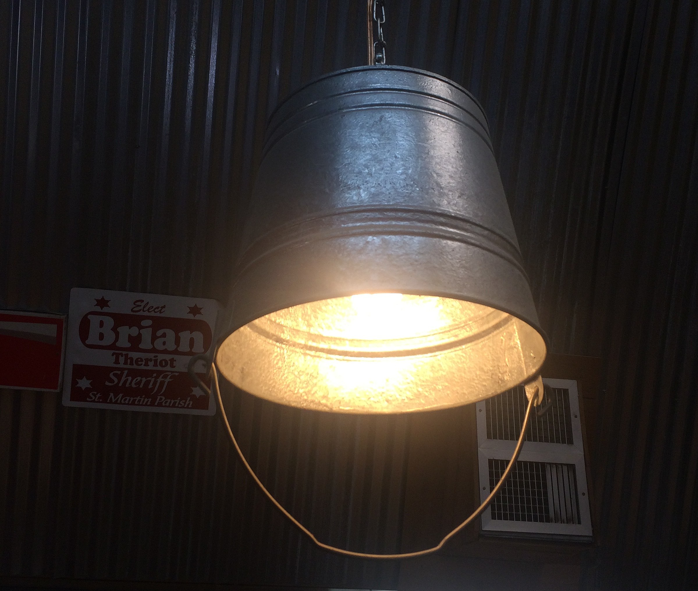 Unique Bucket Light Fixture Idea [PHOTO]