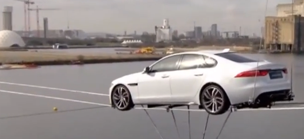 Unbelieveable High Wire River Crossing In A Car! [Video]