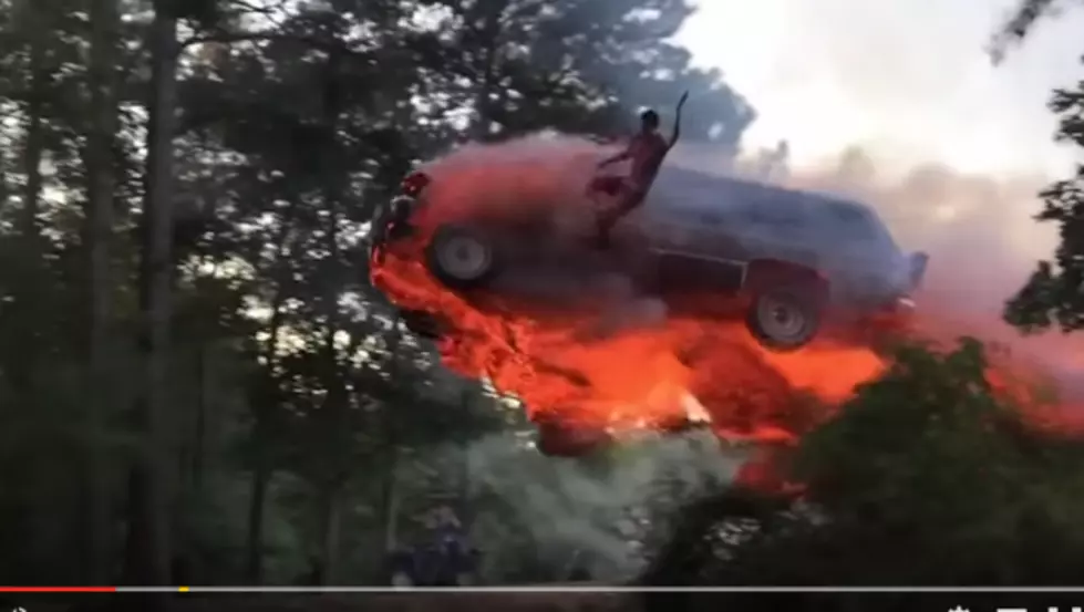 Watch This Guy Jump From A Burning Vehicle! [Video]