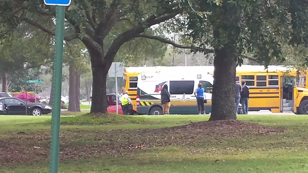 UPDATE: Bus Struck By Car In Front Of Lafayette High, 1 Student Injured