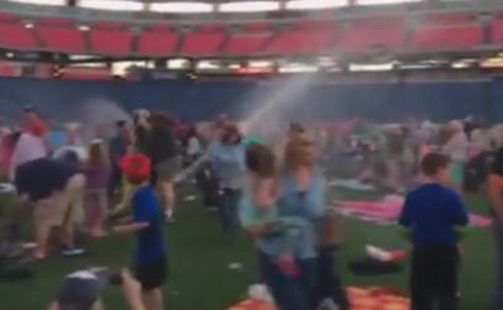 Titans Sprinklers Interrupt Movie Night At Nissan Stadium [VIDEO]