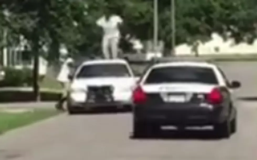 Abbeville Man Jumps On Police Car, Gets Arrested [VIDEO]