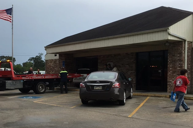 Car Crashes Into Youngsville Post Office