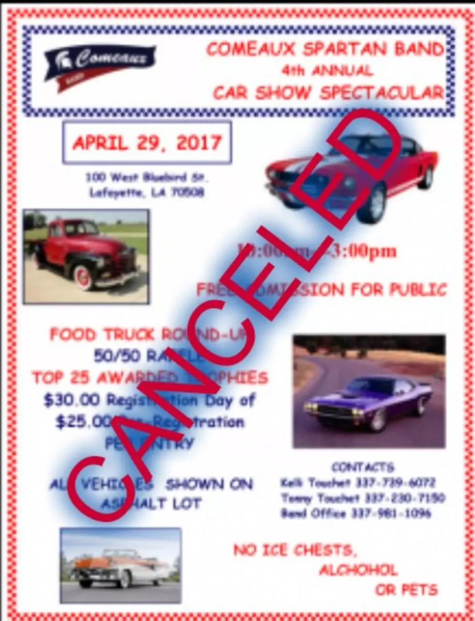 Car Show Canceled