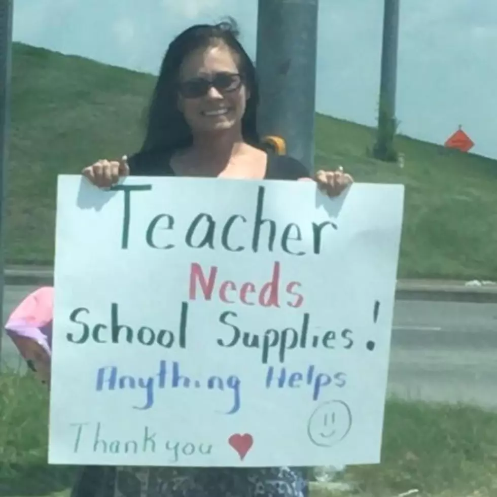 Teacher Panhandles To Raise Money For School Supplies