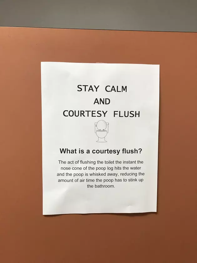 Public Service Announcement In Our Work Bathroom