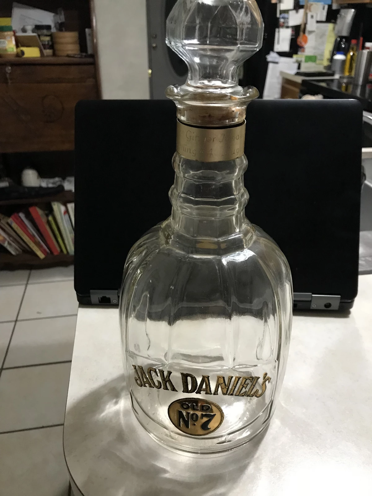 Jack Daniels Old No. 7 Whiskey Decanter Bottle