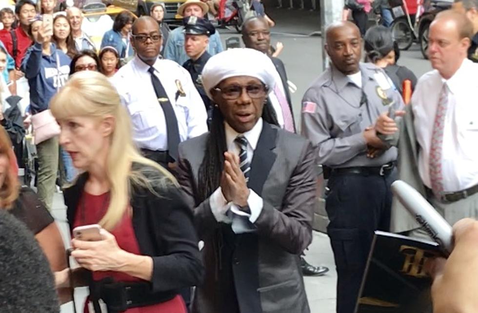 CJ Sees Nile Rogers In New York [VIDEO]