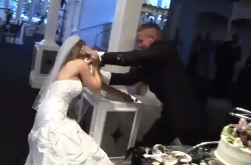 two brides fighting