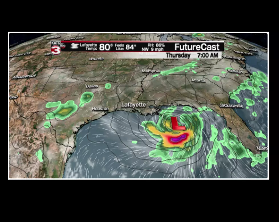 Louisiana Coast May Be On The East Side Of Tropical System