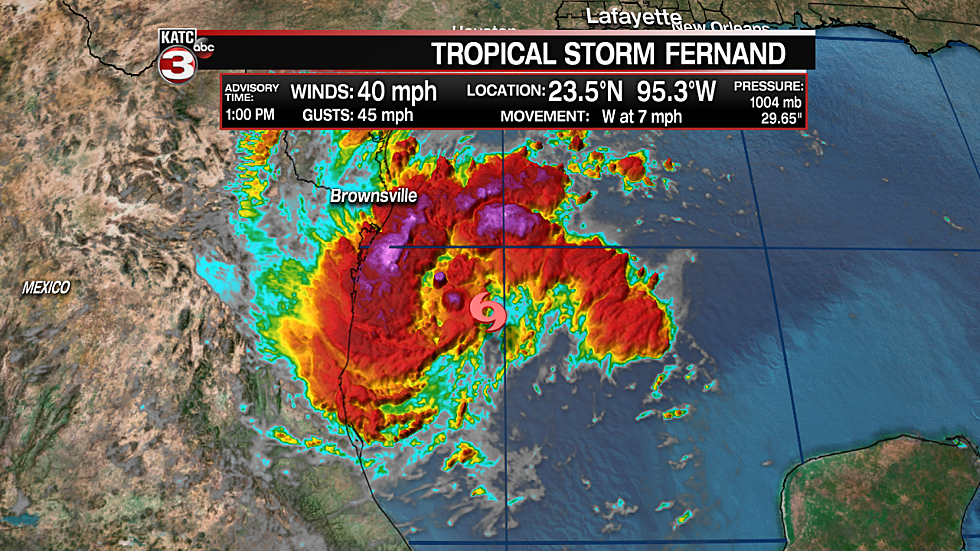 New Tropical Storm In The Gulf, Ferdinand