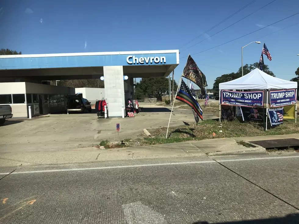 Trump Shop Set Up On Ambassador At Verot School Road