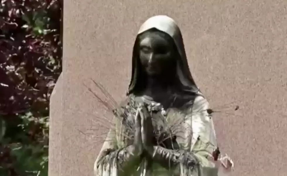 Virgin Mary Statue Set on Fire