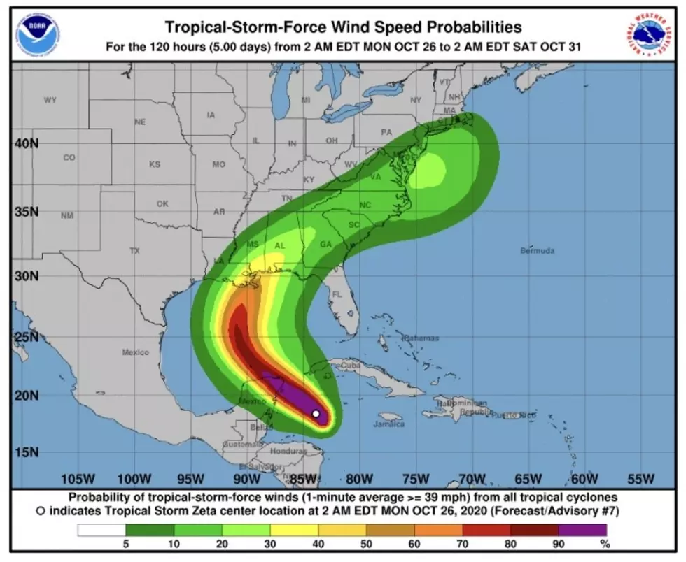 Zeta Could Make Landfall as Category 1 Hurricane Wednesday