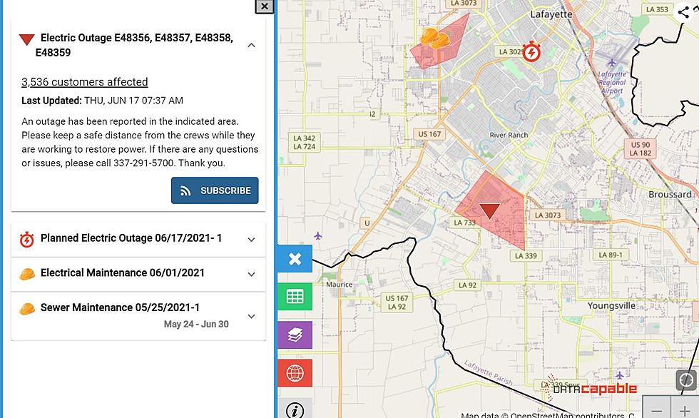 LUS Power Outage Affecting over 3,500 in Lafayette