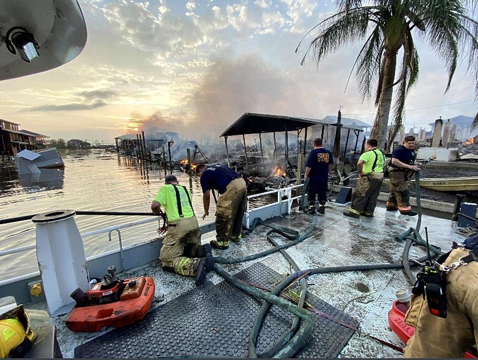 Chilling Images of Fire that Ripped Through Lafitte, Louisiana