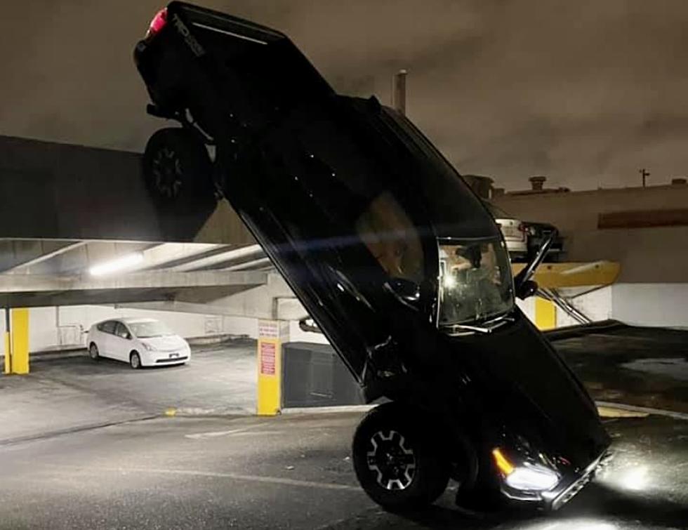 Pickup Truck Drives Off Upper Level French Quarter Parking Garage