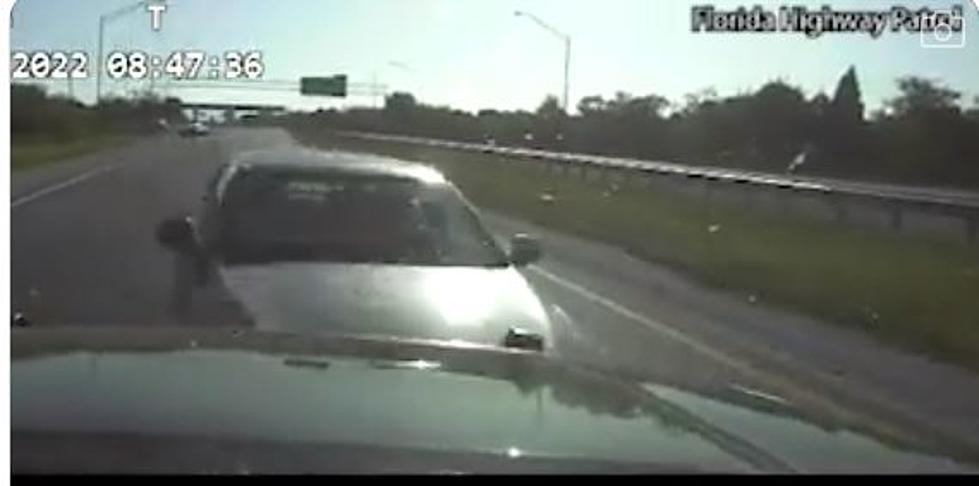 State Trooper Intentionally Crashes Head-On to Protect Joggers